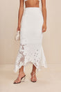 CULT GAIA ERYKAH SKIRT IN OFF WHITE