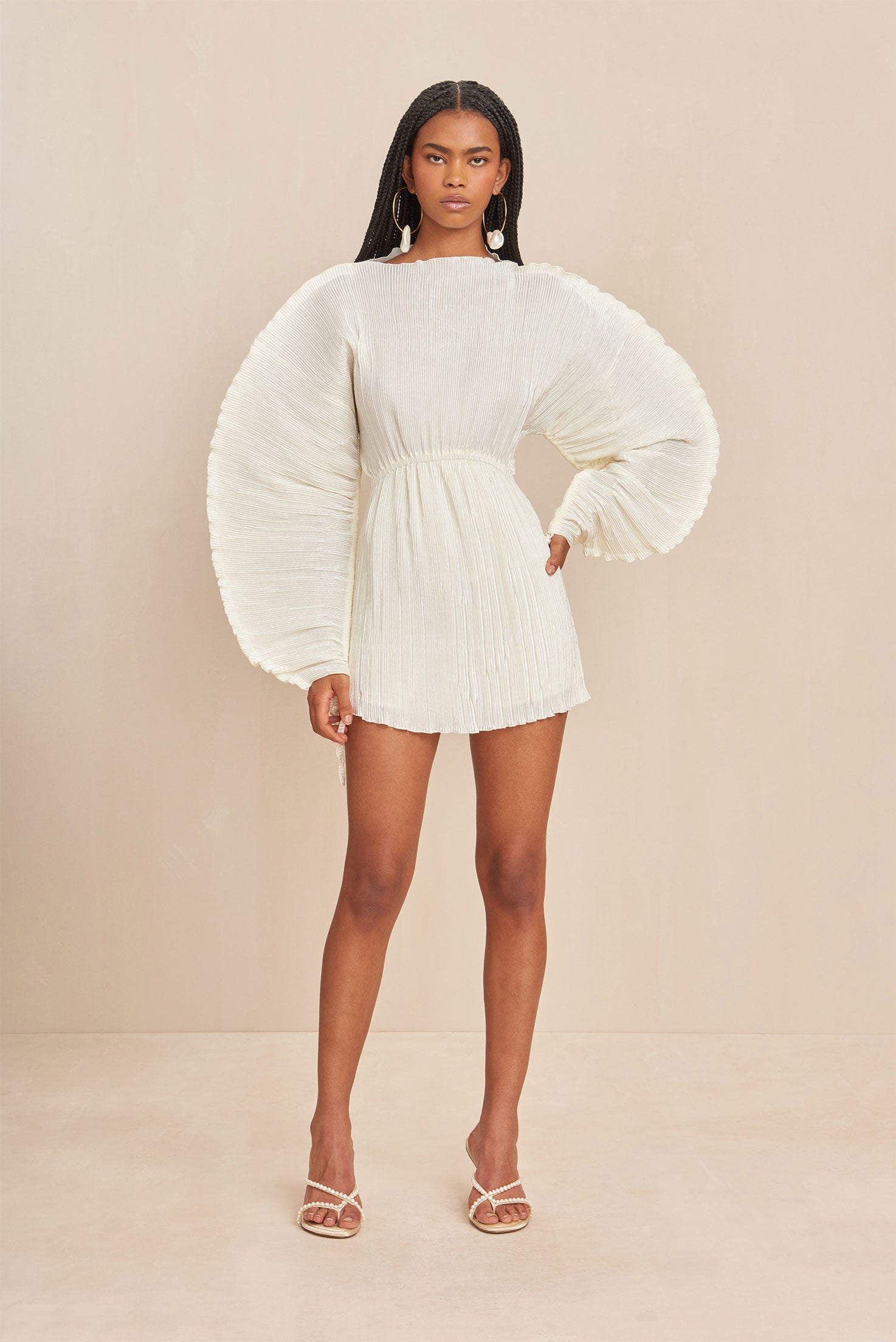 CULT GAIA ZAMARIAH DRESS IN OFF WHITE