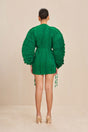 CULT GAIA ZAMARIAH DRESS IN MALACHITE