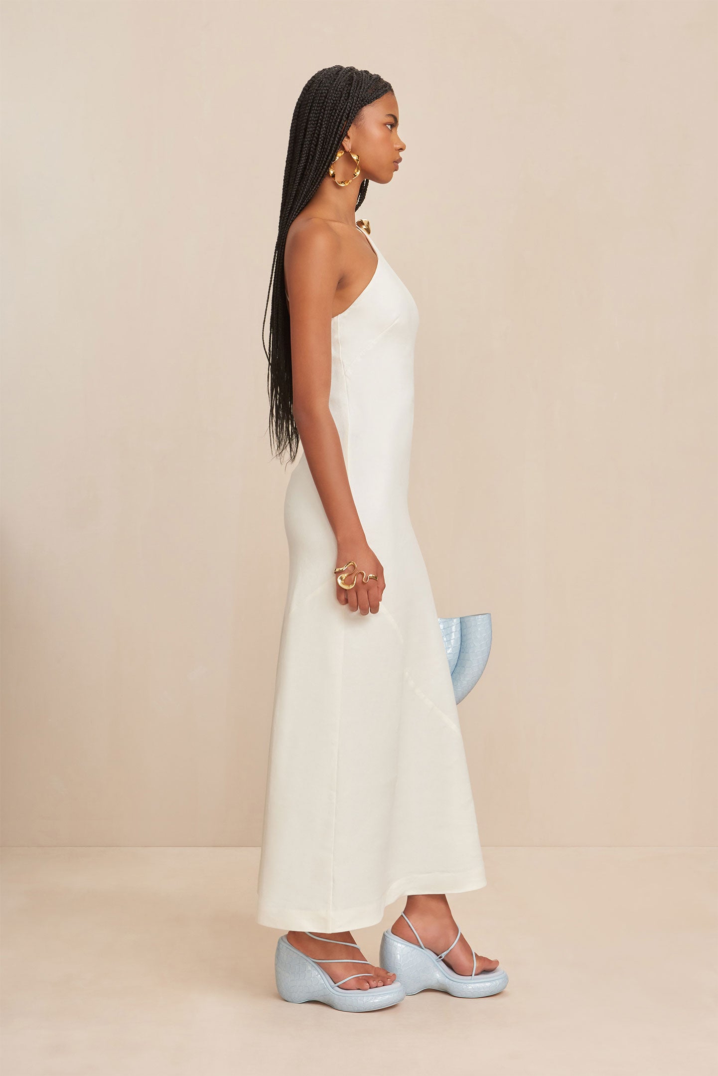 CULT GAIA RINLEY DRESS IN OFF WHITE