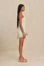 CULT GAIA CASSIAN DRESS IN LIGHT HONEYDEW