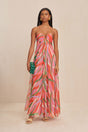 CULT GAIA MISA GOWN IN VINTAGE STRIPE PRINT