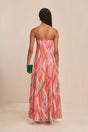 CULT GAIA MISA GOWN IN VINTAGE STRIPE PRINT