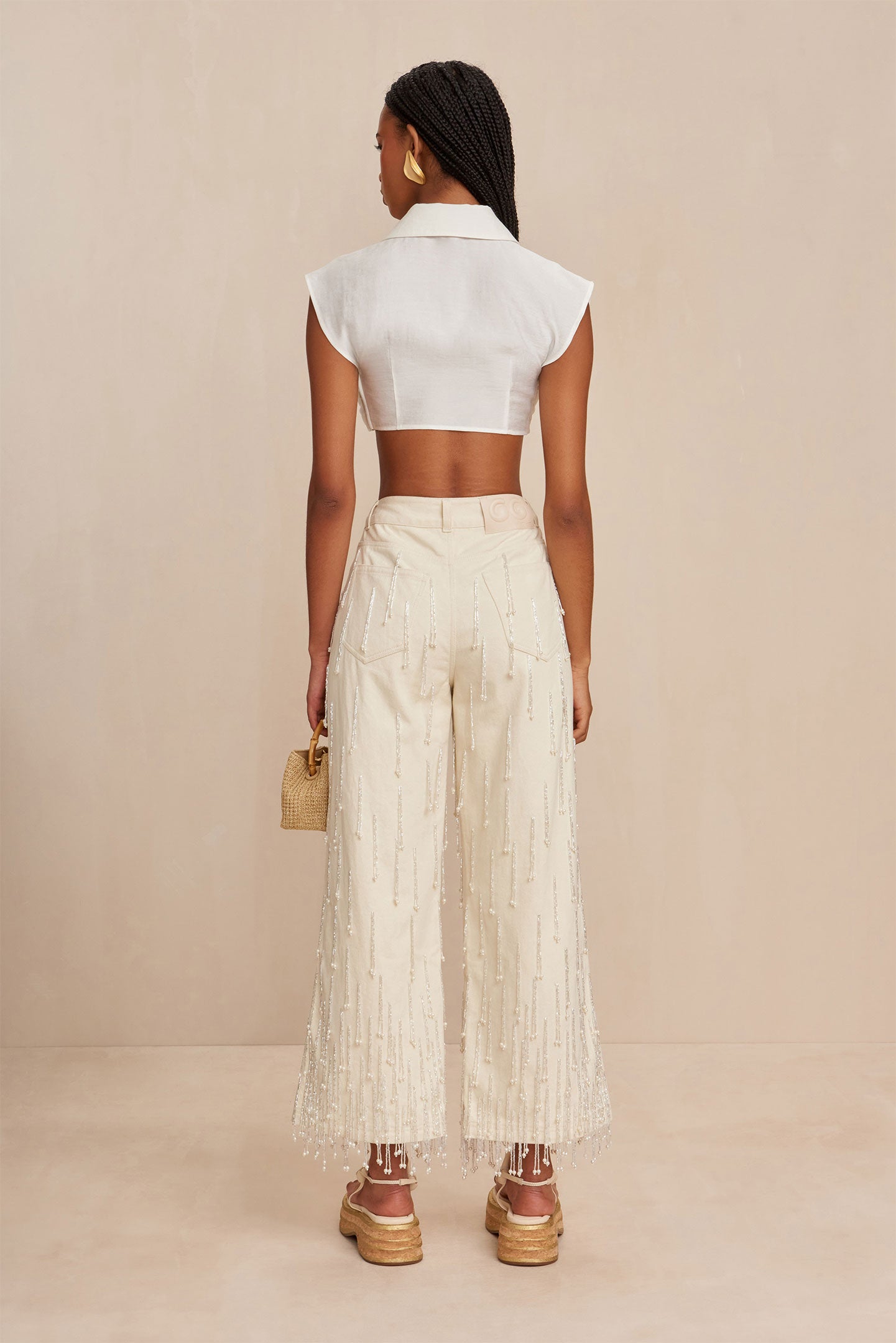 CULT GAIA AMERICA PANT IN OFF WHITE