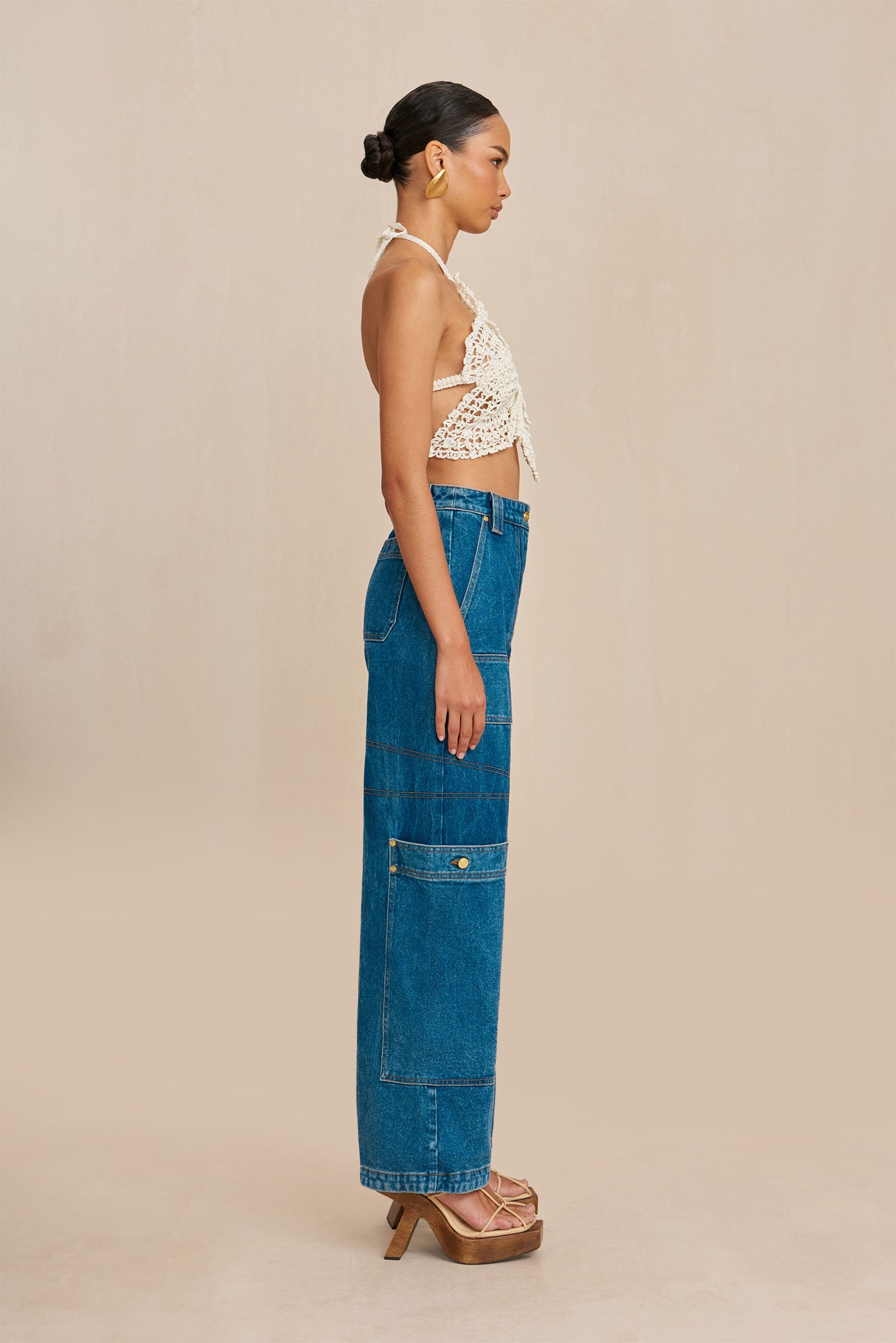 DARLENA CROCHET TOP - OFF WHITE