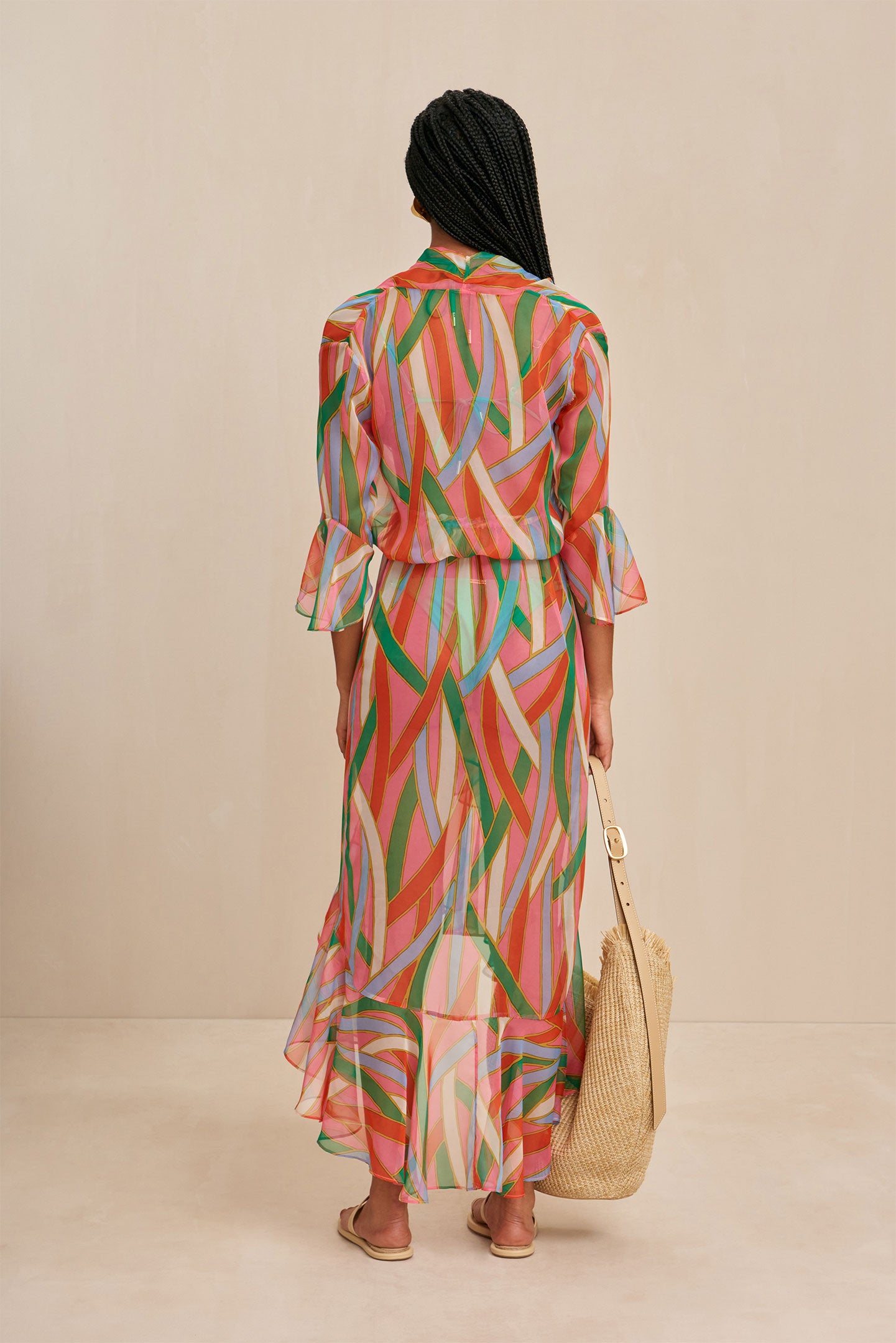 CULT GAIA DELIRA COVERUP IN VINTAGE STRIPE PRINT