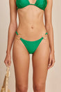 CULT GAIA GOLDA BIKINI BOTTOM IN MALACHITE