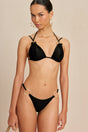 CULT GAIA GOLDA BIKINI TOP IN BLACK