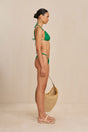 CULT GAIA GOLDA BIKINI BOTTOM IN MALACHITE