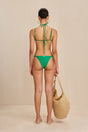 CULT GAIA GOLDA BIKINI BOTTOM IN MALACHITE