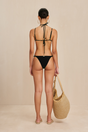 CULT GAIA GOLDA BIKINI TOP IN BLACK