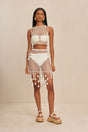 CULT GAIA MOKI CROCHET COVERUP IN OFF WHITE