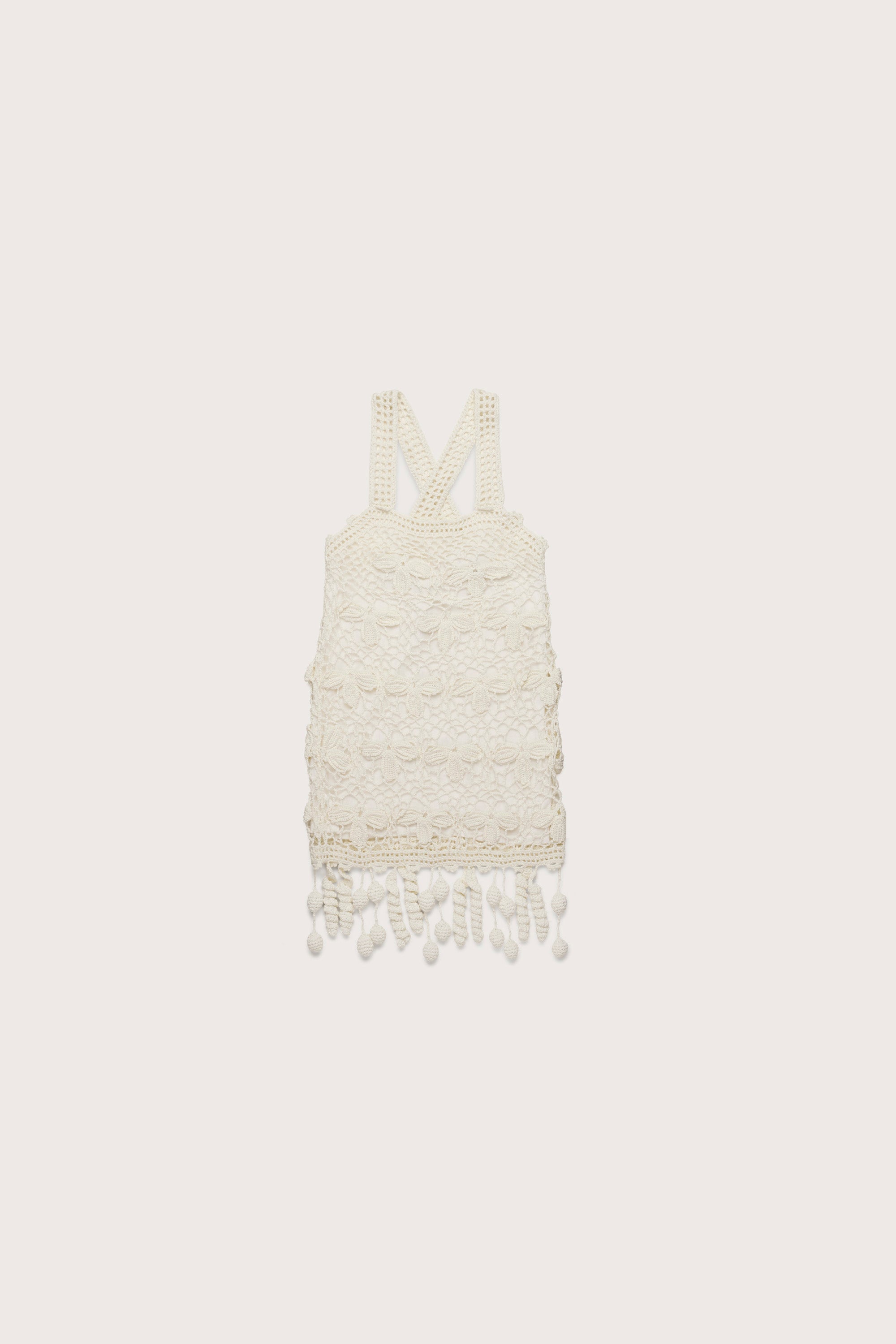 BRONTÉ KIDS DRESS - OFF WHITE