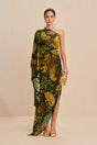 ADIRA GOWN - GREEN MULTI
