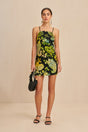 LEANNE DRESS - GREEN MULTI