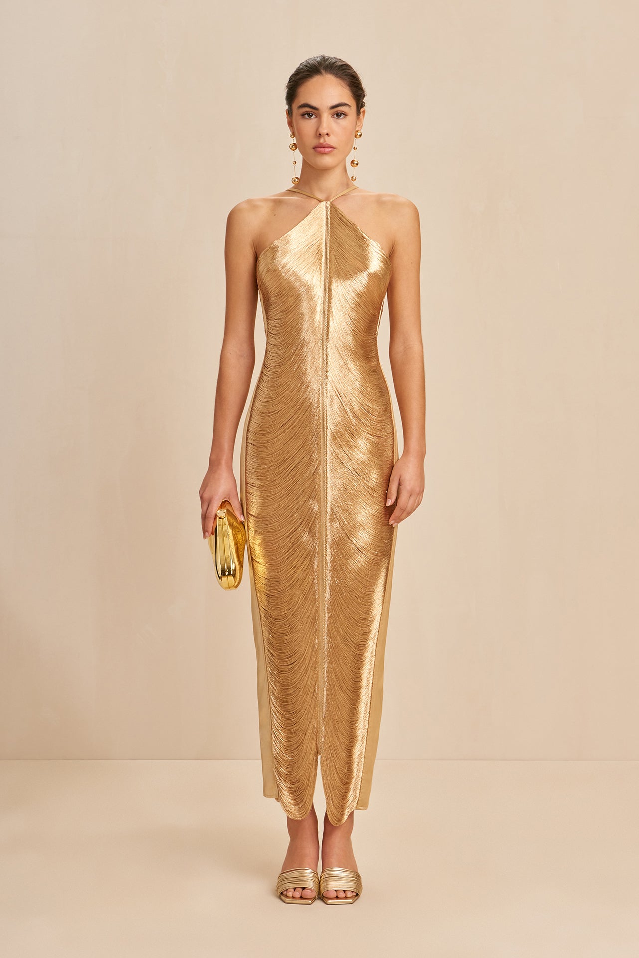 Vikki Dress - Gold - Petal & Pup USA