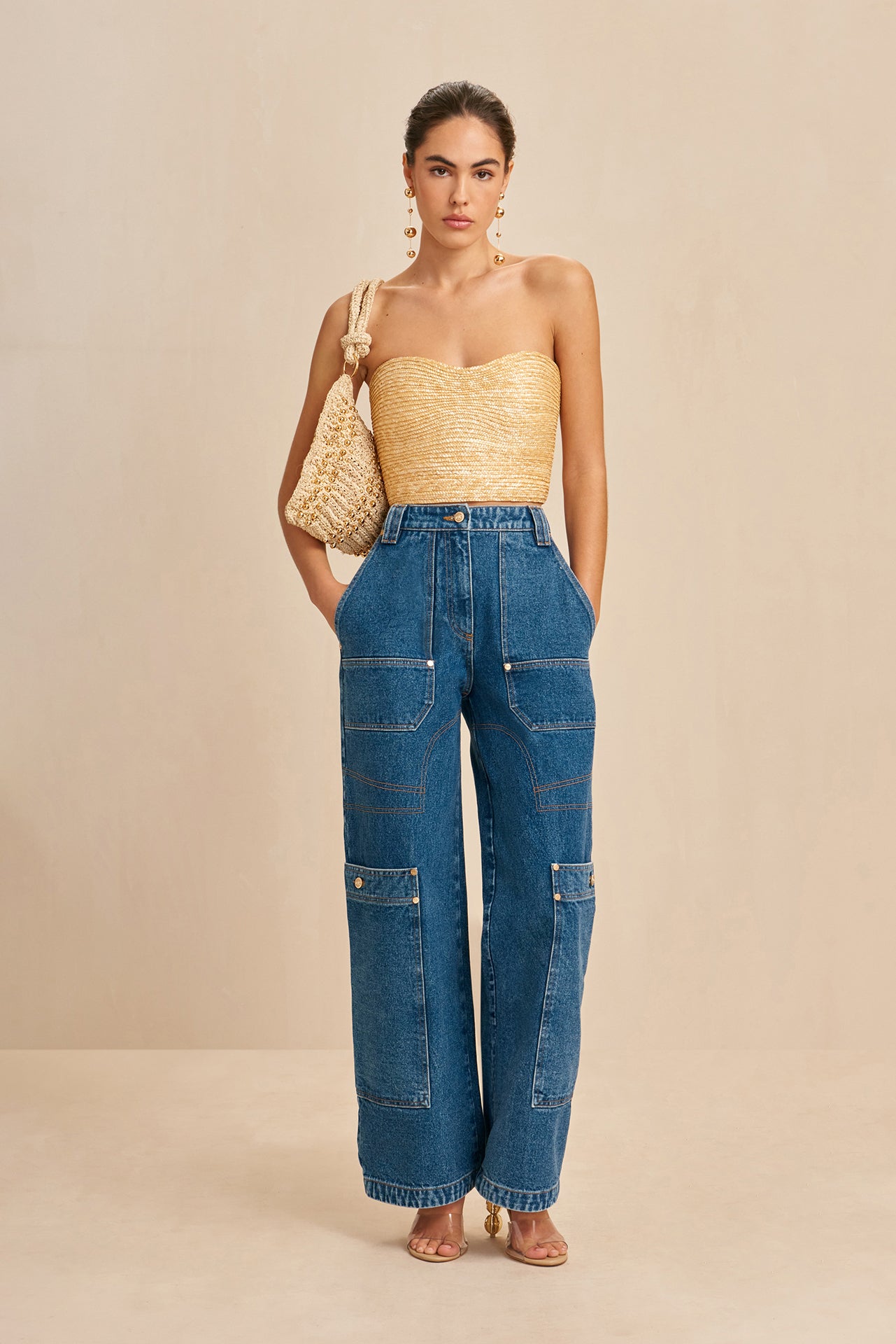 JACIRA TOP - NATURAL RAFFIA