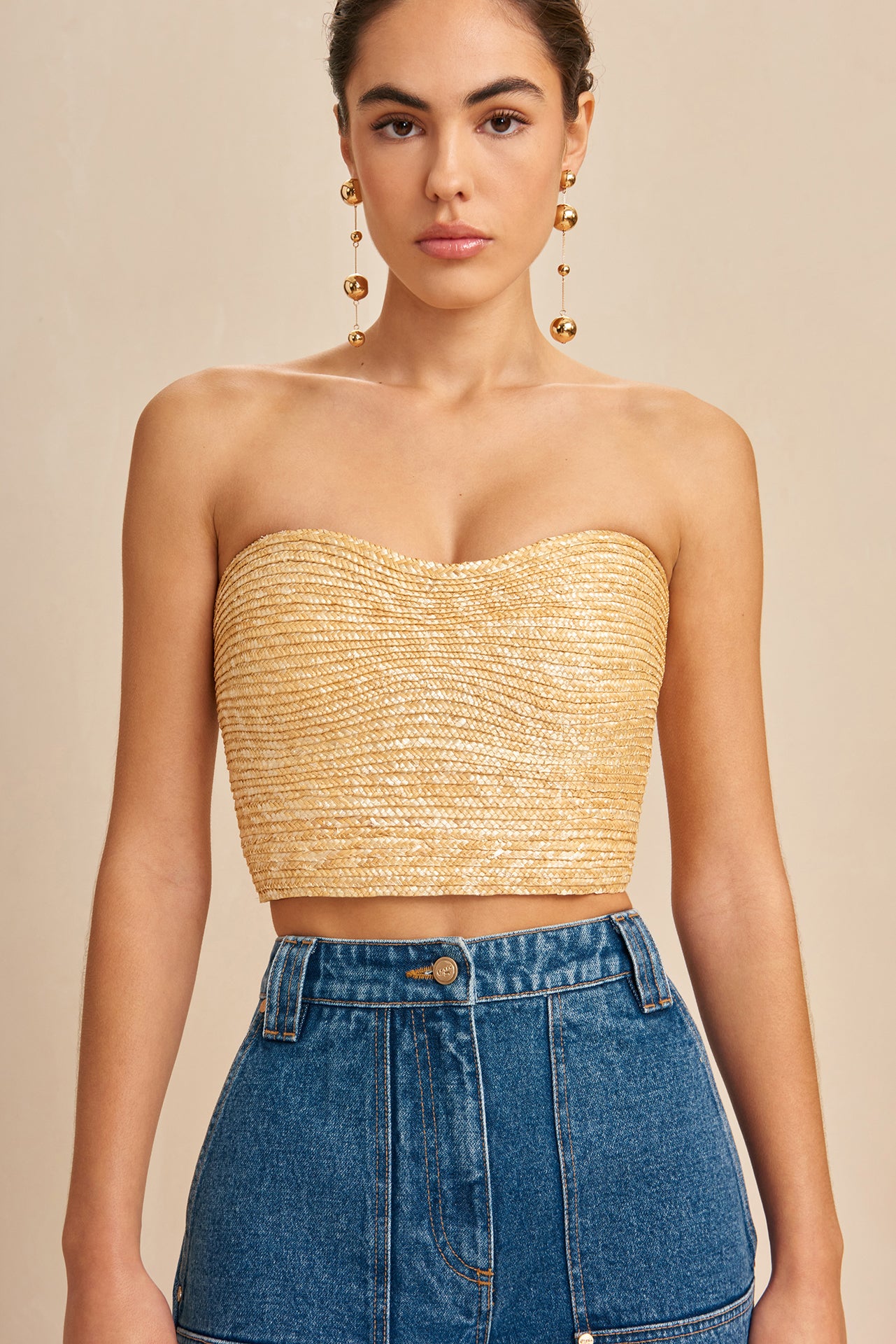 JACIRA TOP - NATURAL RAFFIA