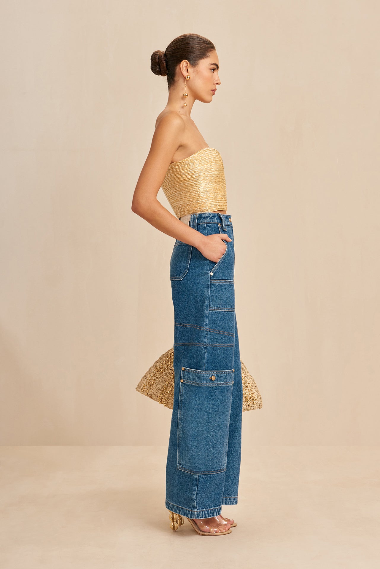 JACIRA TOP - NATURAL RAFFIA