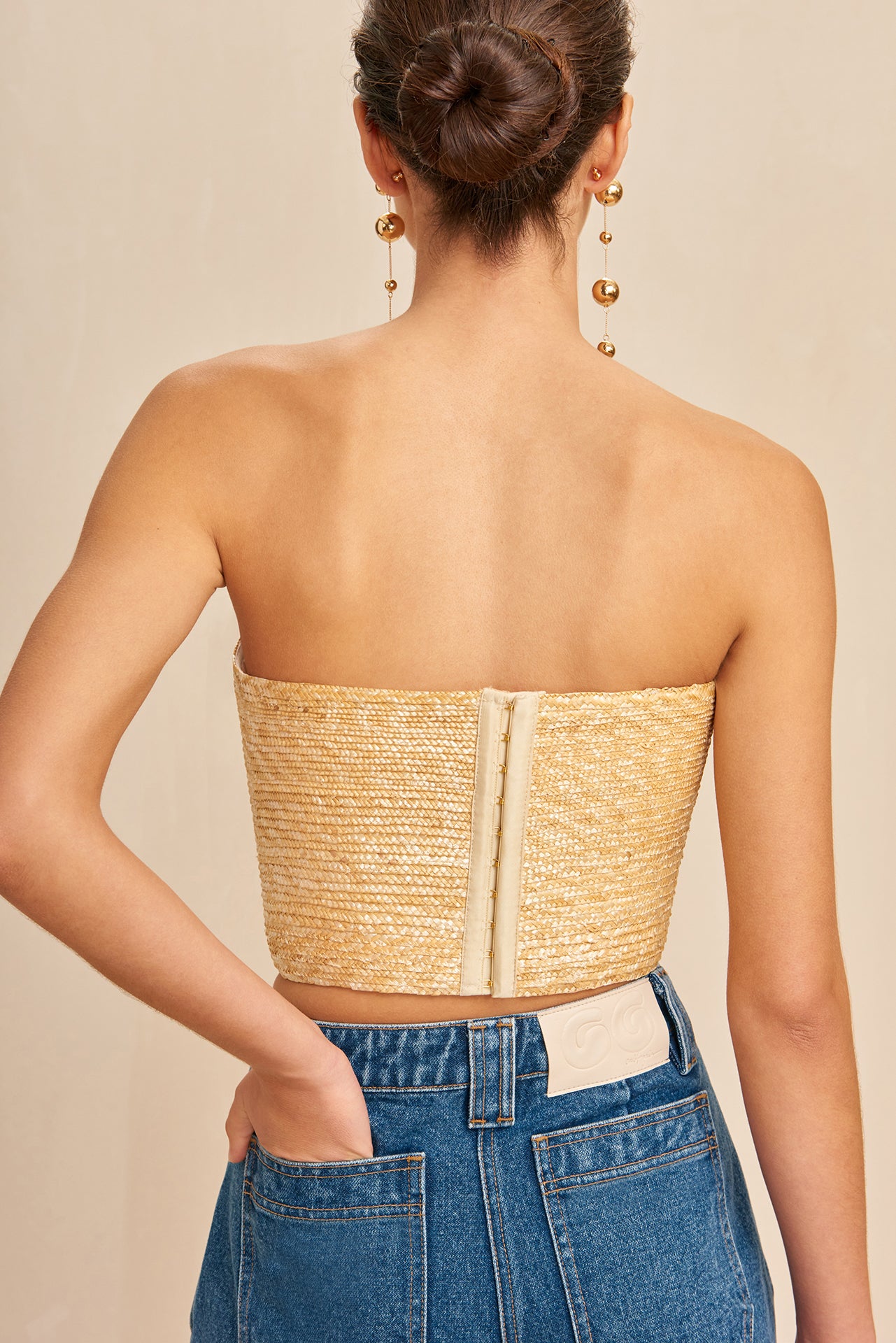 JACIRA TOP - NATURAL RAFFIA