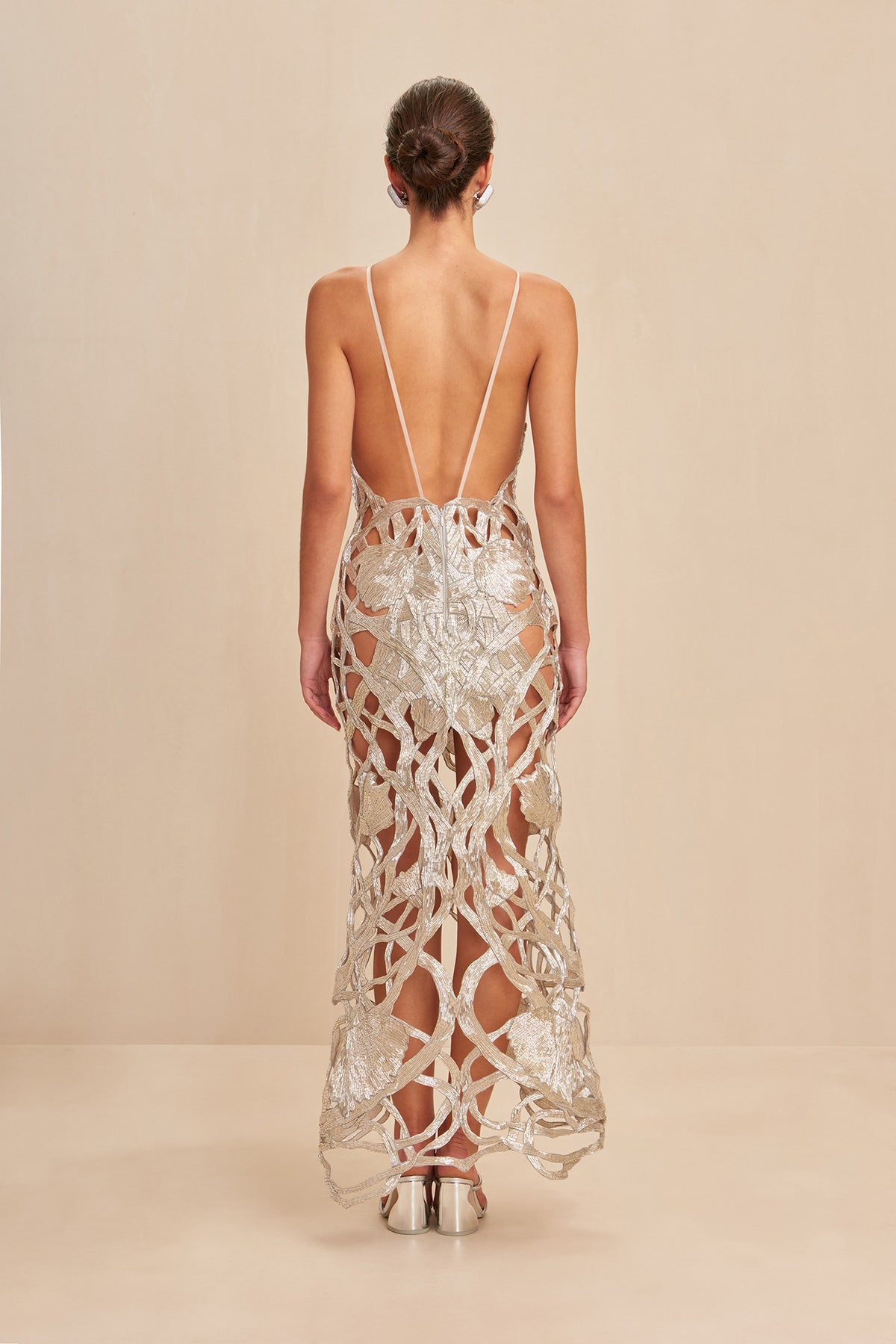 SITA GOWN - SILVER