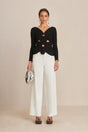 CULT GAIA LULE CROCHET TOP IN BLACK