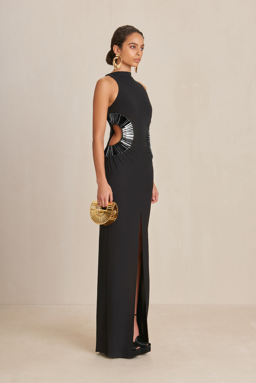 CULT GAIA RYANN GOWN IN BLACK