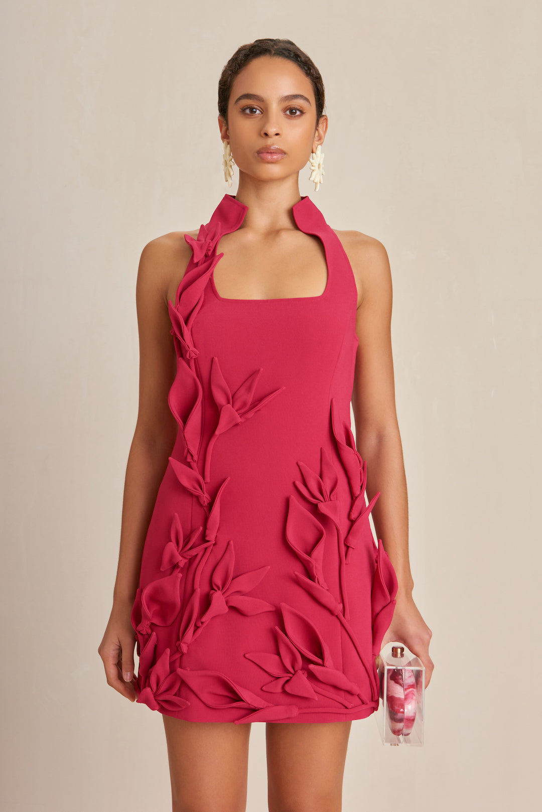 CULT GAIA ELA DRESS IN MAGENTA