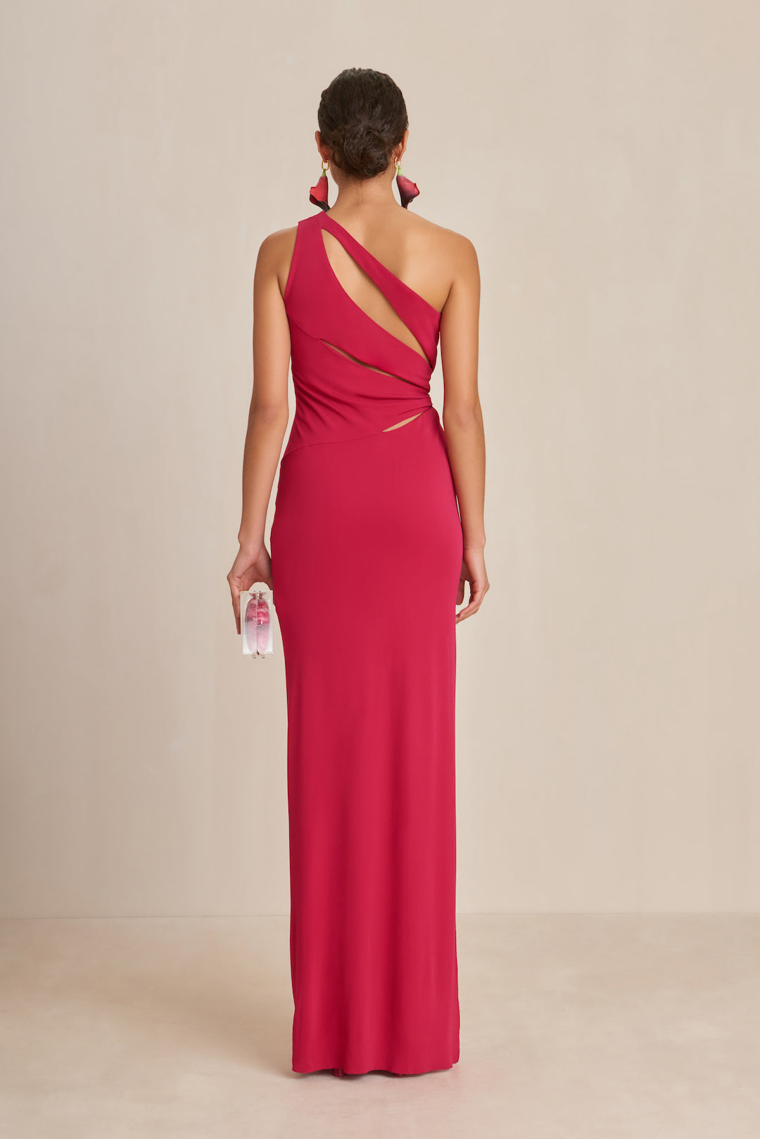 CULT GAIA ZINNA GOWN IN MAGENTA