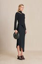 CULT GAIA EKKO KNIT TOP IN BLACK