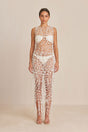 CULT GAIA FAITH CROCHET SKIRT IN OFF WHITE