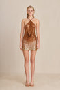 CULT GAIA ROSITA DRESS IN AFFOGATO OMBRE