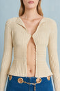 CULT GAIA IRENA KNIT CARDIGAN IN BEACH