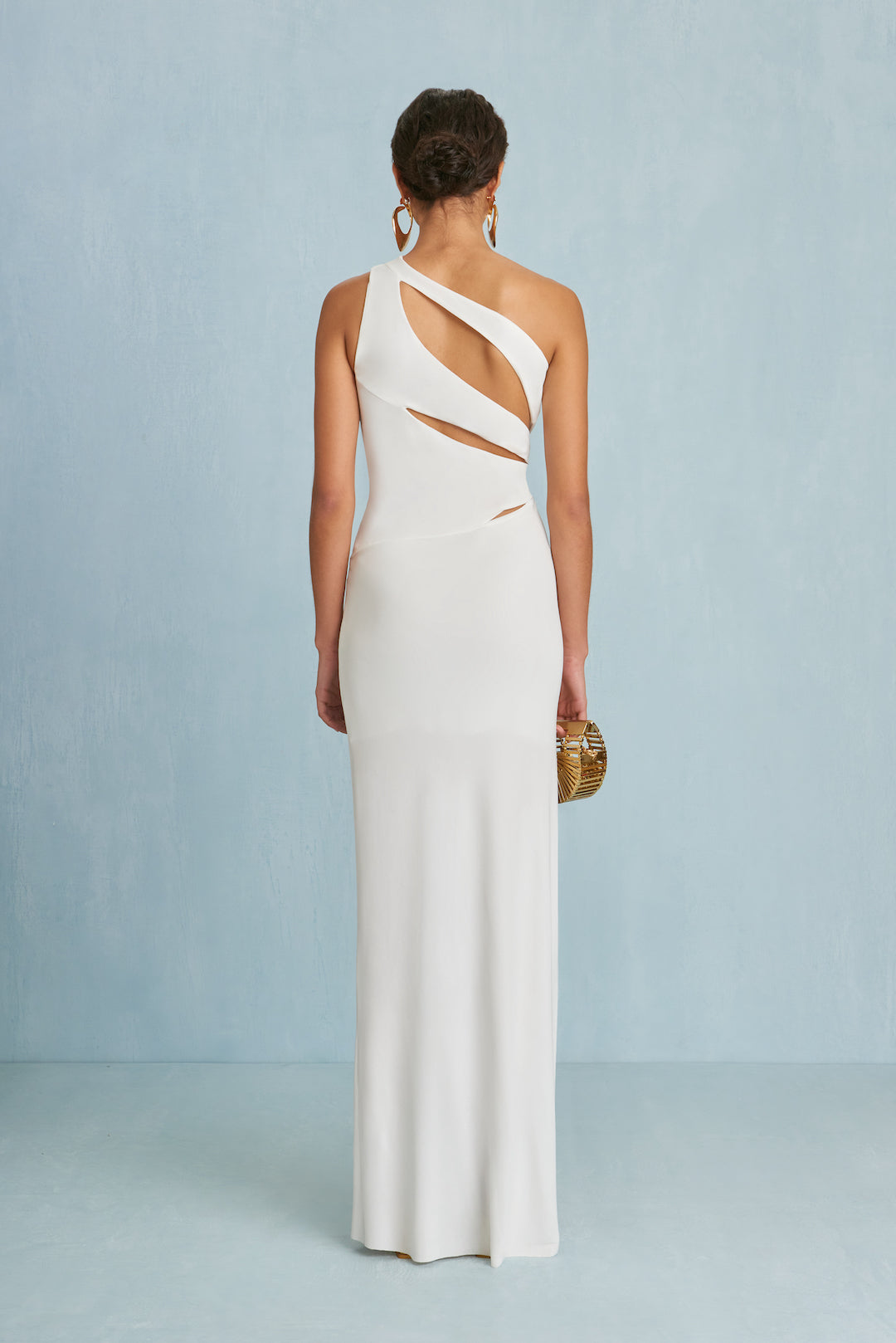 CULT GAIA ZINNA GOWN IN OFF WHITE
