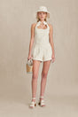 OLGA SHORT - OFF WHITE MULTI