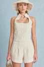 CULT GAIA DULCIE TOP IN OFF WHITE MULTI