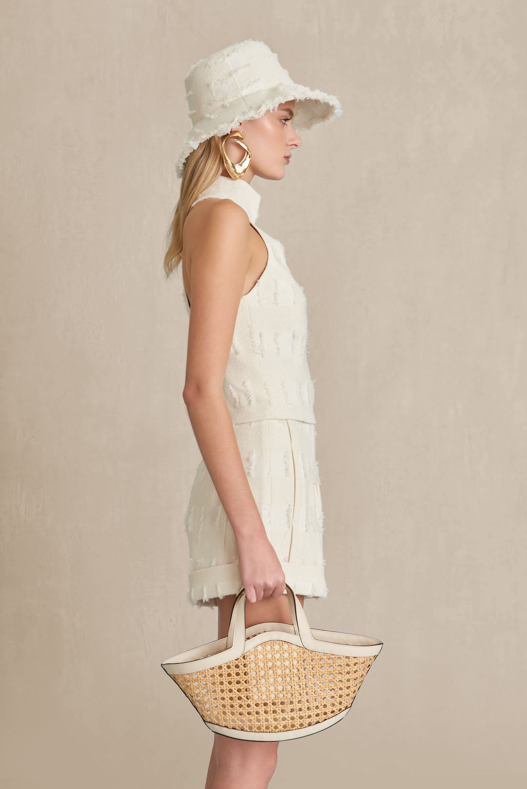 OLGA SHORT - OFF WHITE MULTI – CULT GAIA
