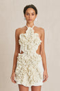 CULT GAIA ELISSE CROCHET DRESS IN OFF WHITE