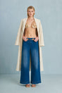 CULT GAIA DILAN COAT IN OFF WHITE MULTI