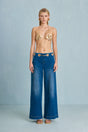 CULT GAIA CAMILLE BRALETTE IN SHINY BRASS