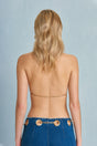 CULT GAIA CAMILLE BRALETTE IN SHINY BRASS