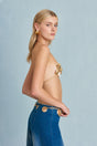 CULT GAIA CAMILLE BRALETTE IN SHINY BRASS