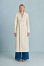 CULT GAIA DILAN COAT IN OFF WHITE MULTI