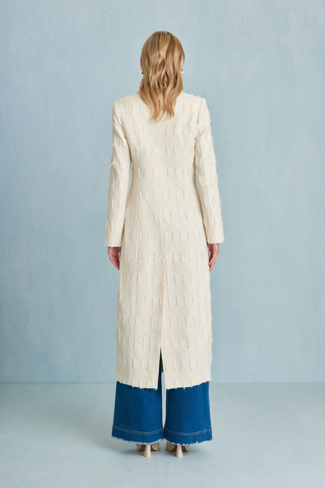 CULT GAIA DILAN COAT IN OFF WHITE MULTI