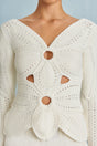 CULT GAIA LULE CROCHET TOP IN OFF WHITE
