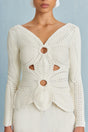 CULT GAIA LULE CROCHET TOP IN OFF WHITE