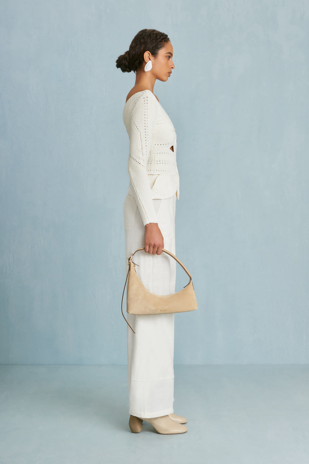 CULT GAIA LULE CROCHET TOP IN OFF WHITE