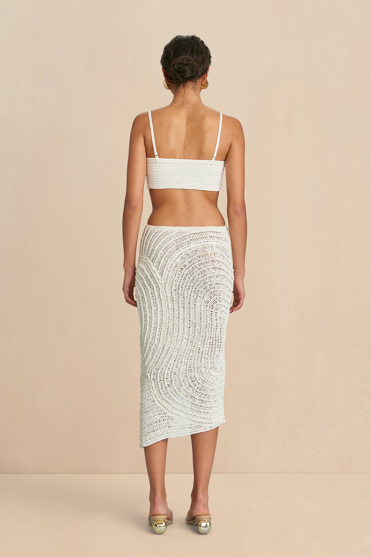 KIRA CROCHET DRESS - OFF WHITE