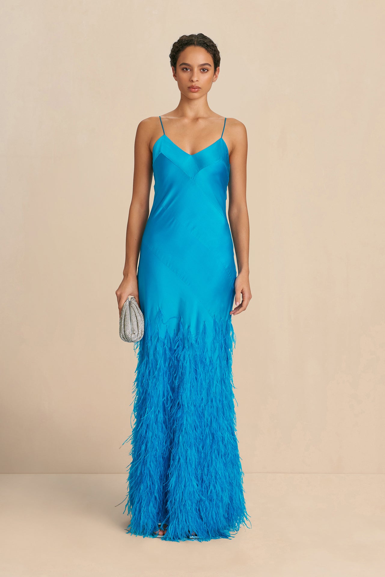 HANSAL GOWN - LAKE BLUE