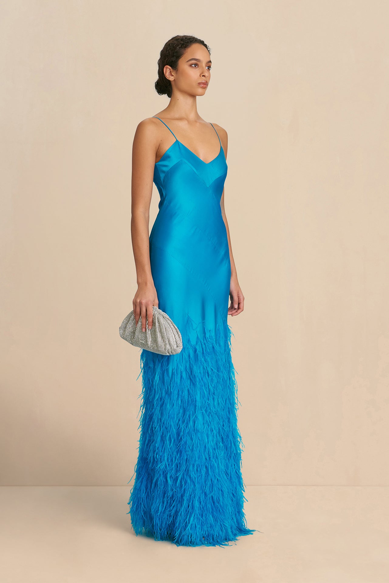 HANSAL GOWN - LAKE BLUE